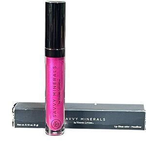 Savvy Headliner Lip Gloss - Mineral, Sheer Bright Pink